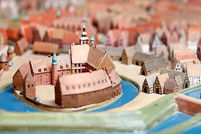 Ein Stadt-Modell. Foto: Stephan Meyer-Bergfeld