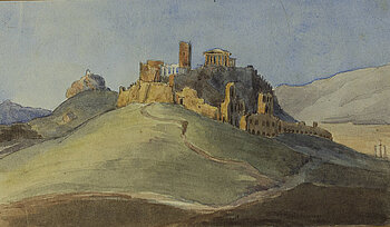 Skizzenbuch Dalwigk, Akropolis © Stadtmuseum Oldenburg 