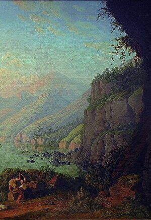 Ludwig Ph. Strack, Ideallandschaft mit Felsenküste, 1803, Stadtmuseum Oldenburg
