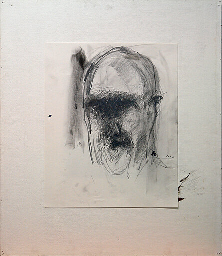 Selbstporträt, Graphit, 2000. © Stadtmuseum Oldenburg