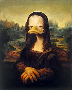 Mona Lisa, Öl auf Leinwand © interDuck