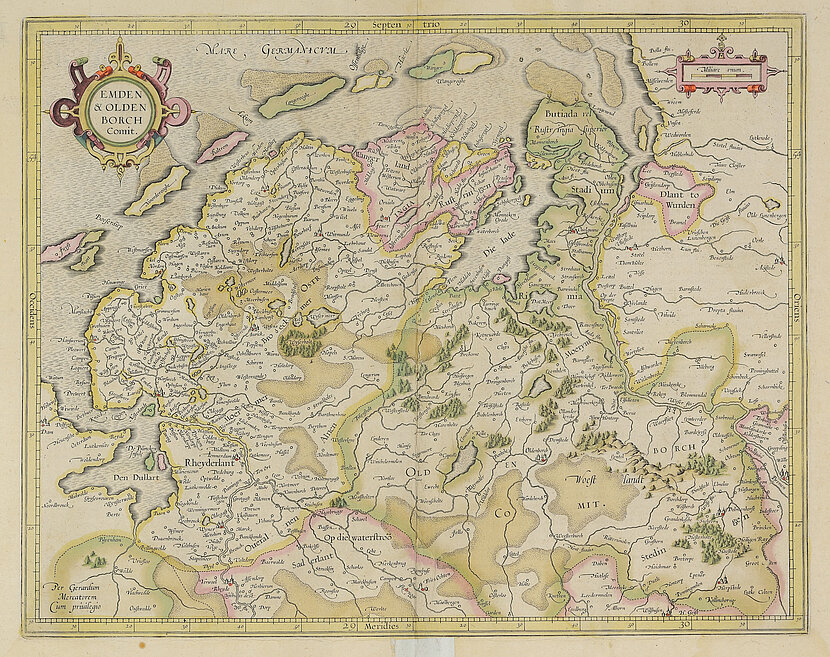 Emden & Oldenborch Comit., Meister/Werkstatt: Gerhard Mercator, 1613 © Stadtmuseum Oldenburg