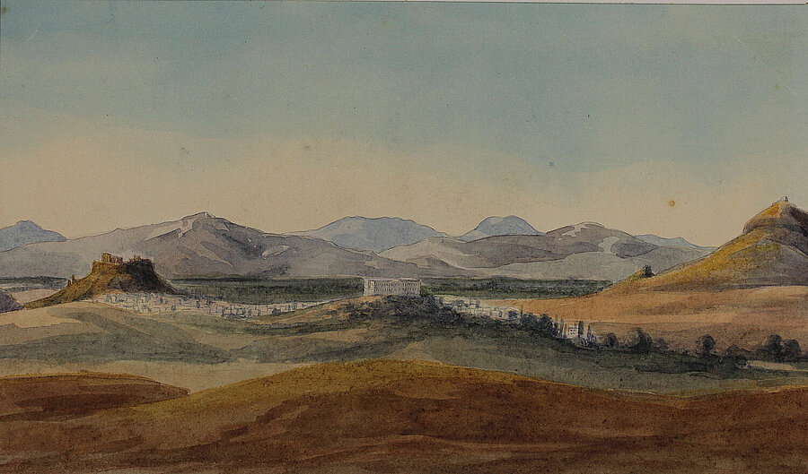 Eine Seite aus dem Skizzenbuch Dalwigks © Stadtmuseum Oldenburg