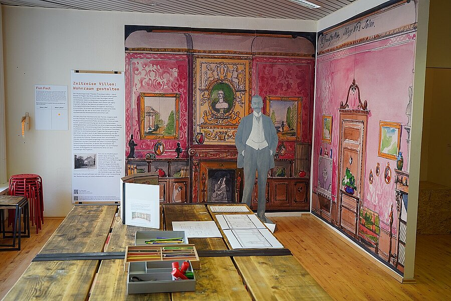 Bereich zu Wohnraumgestaltung in den historischen Villen © Stadtmuseum Oldenburg