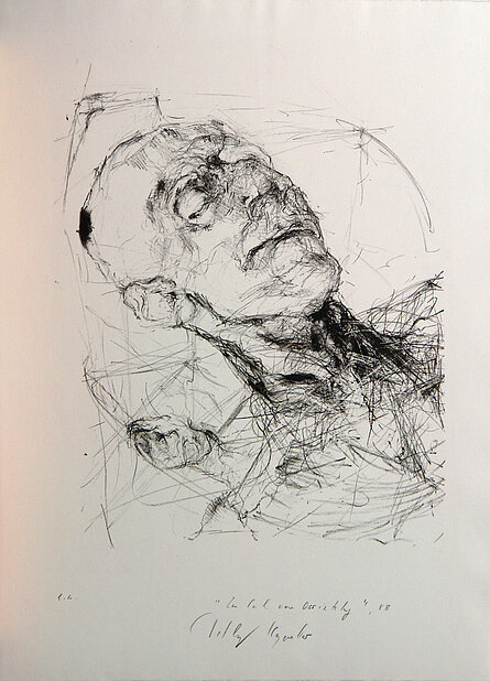 Carl von Ossietzky, Lithographie, 1988. © Stadtmuseum Oldenburg 