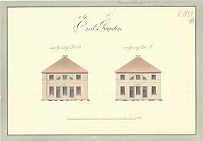 Heinrich Carl Slevogt: Entwurf für eine Kasernenanlage, 1815 © Stadtmuseum