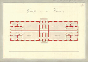 Heinrich Carl Slevogt: Entwurf für eine Kasernenanlage, 1815 © Stadtmuseum