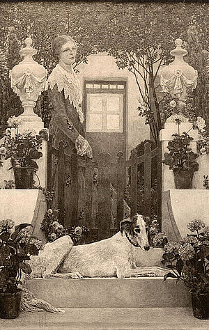Fotografie des Gemäldes Sommerabend. Das Konzert von Heinrich Vogeler, 1905 © Stadtmuseum Oldenburg. 
