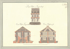 Heinrich Carl Slevogt: Entwurf für eine Kasernenanlage, 1815 © Stadtmuseum