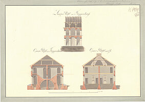 Heinrich Carl Slevogt: Entwurf für eine Kasernenanlage, 1815 © Stadtmuseum