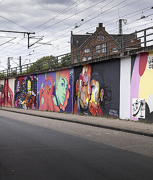 Freiluftgalerie am Bundesbahnweg © Marcus Windus
