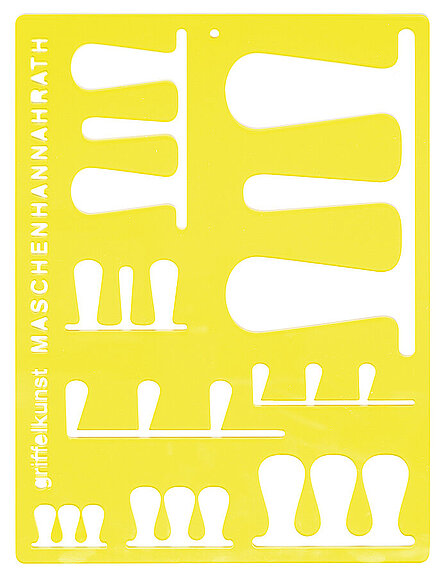 Hannah Rath, Maschen Schablone, Schablone im Laser Cut, 2025 © Griffelkunst/Michael Pfisterer