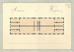 Heinrich Carl Slevogt: Entwurf für eine Kasernenanlage, 1815 © Stadtmuseum