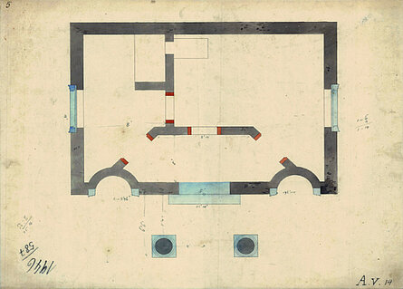 Carl Slevogt: "Projekt zur Anlegung eines Stadt-Thores im Eversten", um 1816 © Stadtmuseum