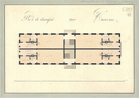 Heinrich Carl Slevogt: Entwurf für eine Kasernenanlage, 1815 © Stadtmuseum