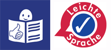 Europäisches Logo Leichte Sprache © Inclusion Europe und Wort-Bild-Marke „Gute Leichte Sprache“ © Netzwerk Leichte Sprache e.V.