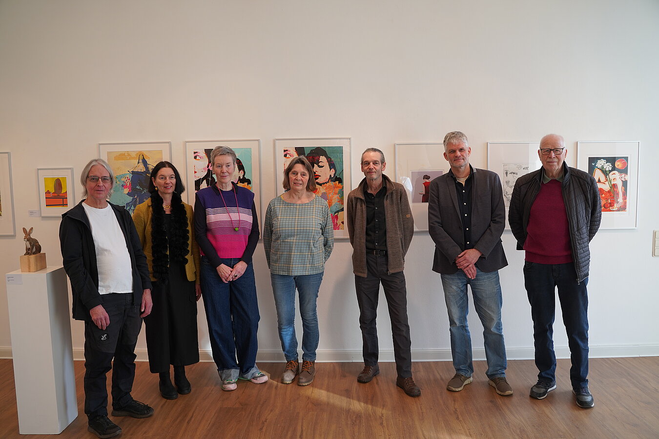v.l.n.r Dieter Mach, Sabine Isensee, Katja Gohe, Dorothea Kisse, Helmut Feldmann, Robert Uhde und Hein Bohlen © Stadtmuseum Oldenburg