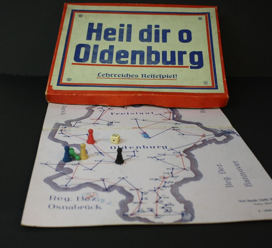 Würfelspiel "Heil dir o Oldenburg", um 1930, Private Schenkung. Foto: Stadtmuseum Oldenburg